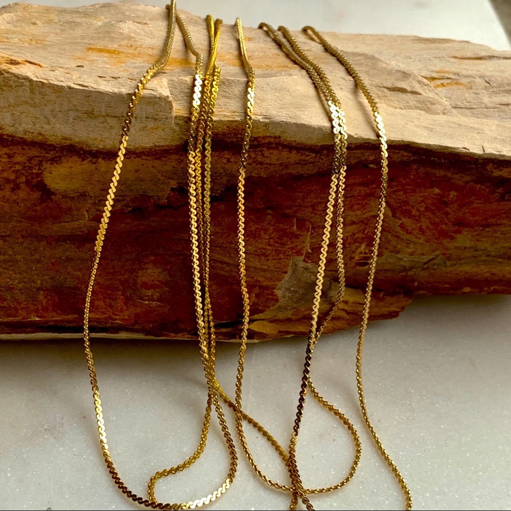 Gold Serpentine 18-Inch Chain